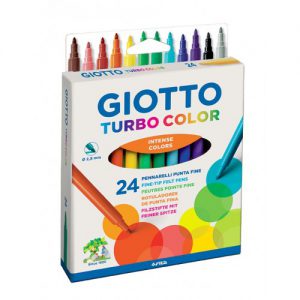 24 טושים צבעוניים GIOTTO TURBO COLOR