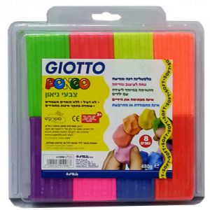 פלסטלינה 8 גוונים זוהרים GIOTTO PONGO