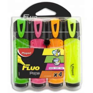 4 מדגישים MAPED FLUO'PEPS