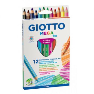 12 עפרונות גדולים GIOTTO MEGA TRI