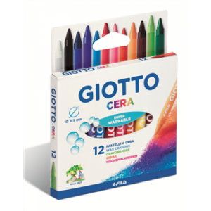 12 צבעי שעווה GIOTTO CERA