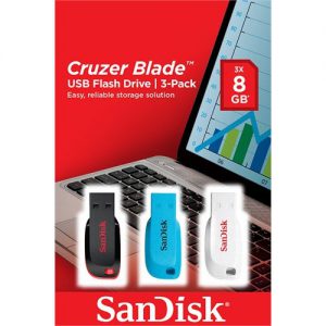 שלישיית SanDisk Cruzer Blade 8GB