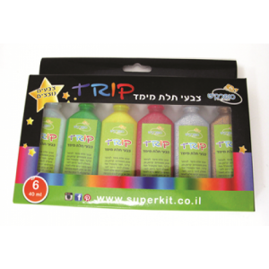 6 צבעי תלת מימד נוצצים TRIP