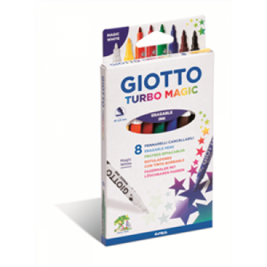 8 טושים מחיקים GIOTTO TURBO MAGIC