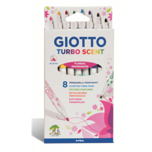 8 טושים ריחניים GIOTTO TURBO SCENT