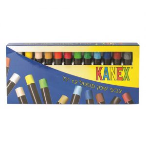 12 צבעי פסטל שמן KANEX