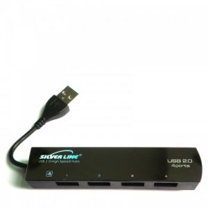 מפצל USB ל-4 כניסות SilverLine SL-004H