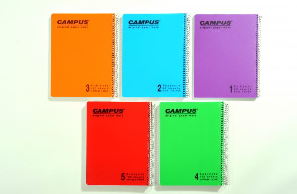 מחברת ספירלה CAMPUS A4: שורות
