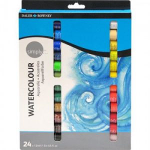 24 צבעי אקוורל DALER ROWNEY simply WATERCOLOUR