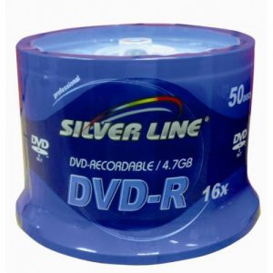 50 דיסקים לצריבה SilverLine DVD-R