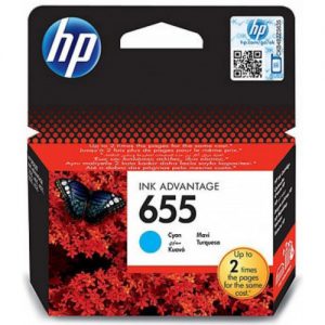 ראש דיו HP 655 ציאן