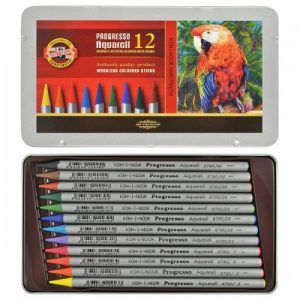 12 עפרונות אקוורל ללא עץ KOH-I-NOOR