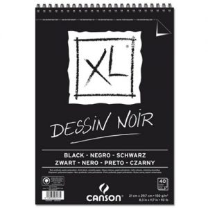 בלוק ציור שחור CANSON XL DESSIN NOIR