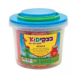 בצקי קיד דלי קטן - 8 גוונים