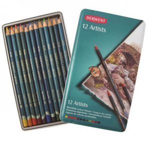 12 צבעי עפרון לאומנים Derwent