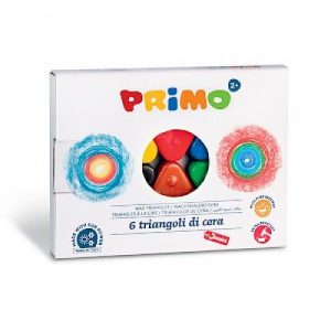6 צבעי שעווה משולשים PRIMO
