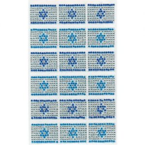 מדבקות אבני קריסטל ליום העצמאות