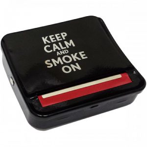 קופסה לגלגול סיגריות- "Keep Calm and Smoke On"