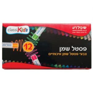 12 צבעי פסטל שמן פלדע