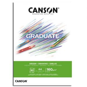 בלוק A4 רישום לבן 160 גר' - CANSON - GRADUATE