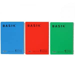 מארז 5 מחברת ספרילה BASIK A4 משובצות
