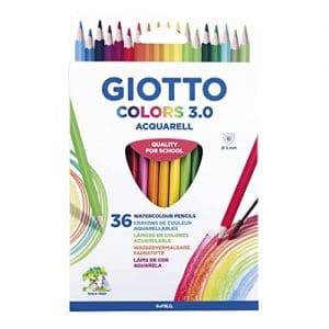 36 עפרונות צבעוניים אקוורל GIOTTO COLORS AQUARELL 3.0