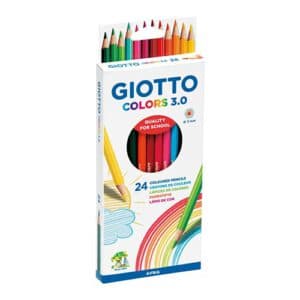 24 עפרונות צבעוניים משולשים - GIOTTO COLORS 3.0