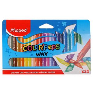24 צבעי שעווה ארגונומיים - MAPED COLORPEPS