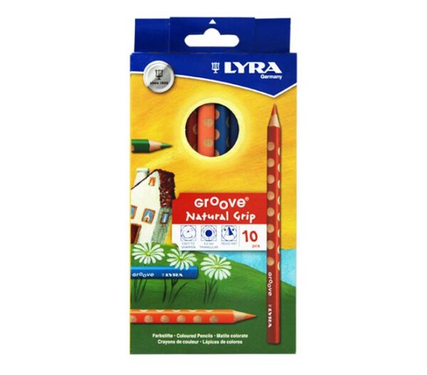 סט LYRA עפרונות grip צבעוני 10 יח
